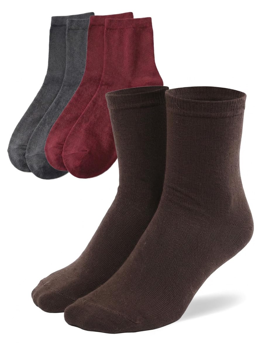 MILENA Calcetines Mujer Algodón Transpirables y Suaves Pack de 3 Pares Sin Costuras Cómodos y Elegantes para Uso Diario Regalo Mujer Talla Única — view 16