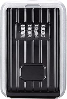 FEDRUI Key Lock Box Wall Mounted, 4 Digit Combination Lockbox for Outside, House Keys, Key Safe Security Storage Lock Box for Indoor, Outdoor, Garage, Garden