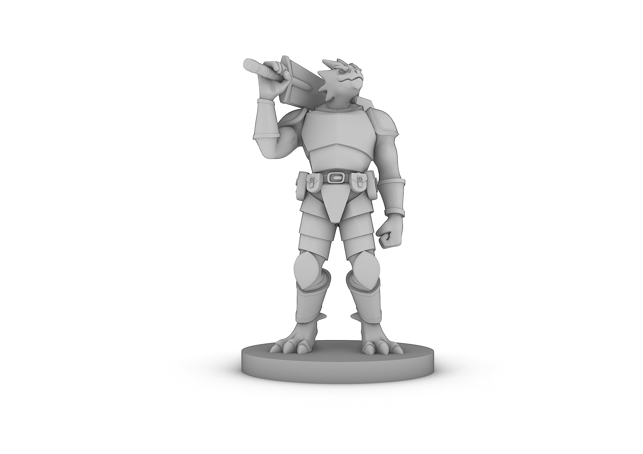 Dragonborn Great WEapon Fighter Tabletop DND Gaming Miniature