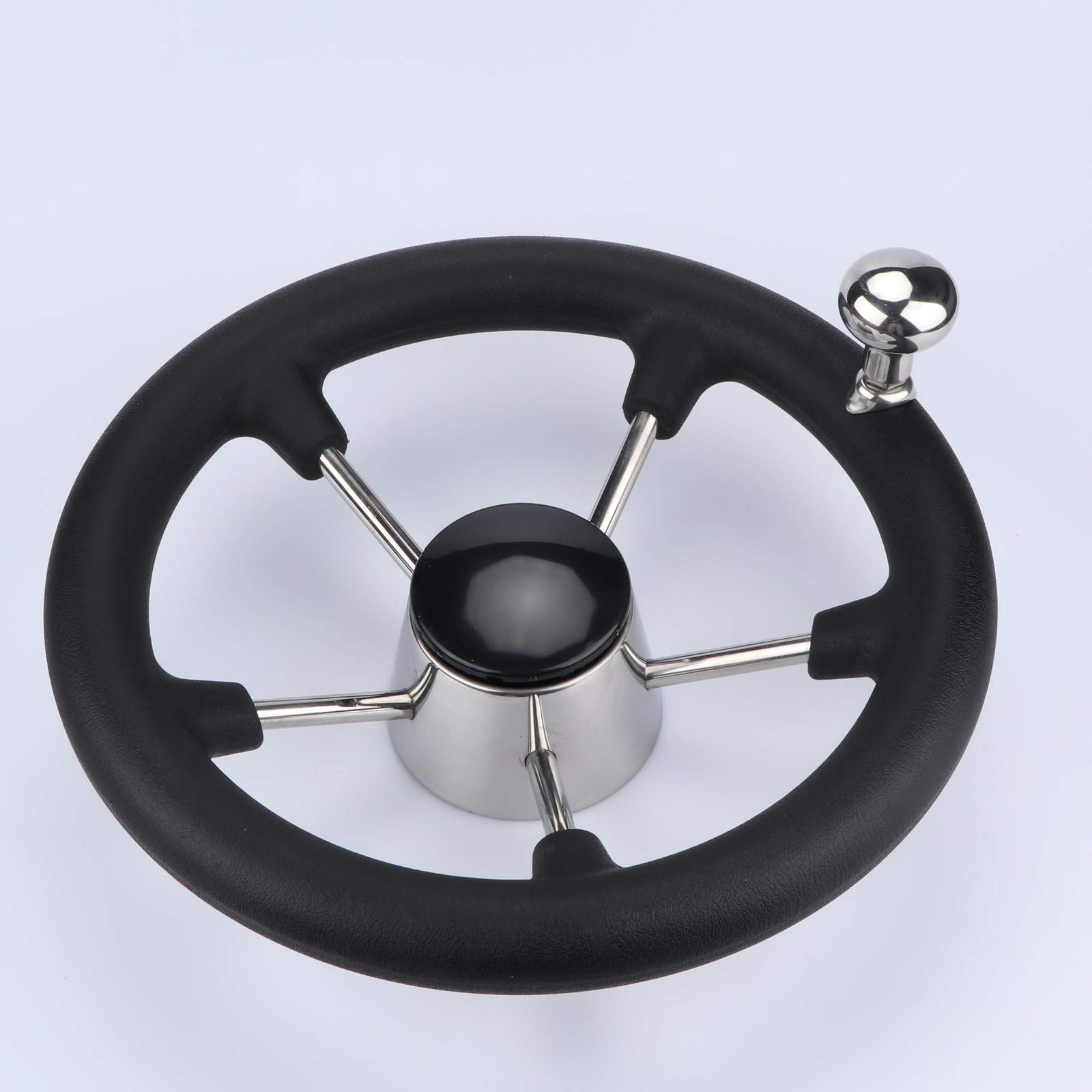 Buy Pebbly Beach Stainless Steel 5 Spoke Marine Boat Steering Wheel