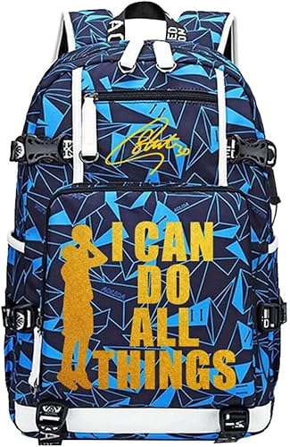 Jugador de baloncesto 30 multifunción mochila de viaje bolsa de viaje para hombres mujeres, Azul marino - 3, Mochilas de viaje