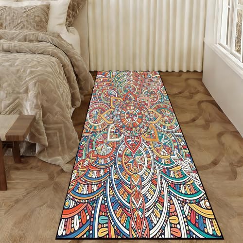 Alfombra de pasillo moderna lavable y resistente para dormitorio y salon 2