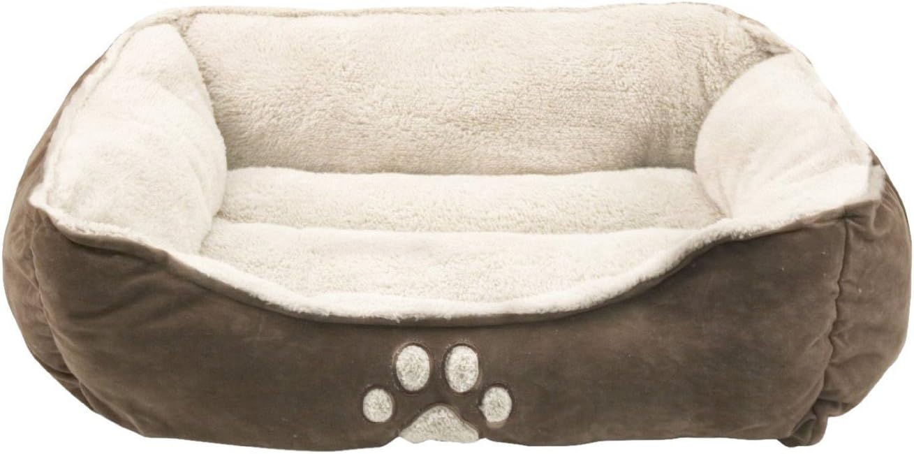 Sofantex Pet Bed - Fit Medium-Large Sized Dog/Fat Cat, Machine Washable, Ultra Soft Pet Sofa - 25 Inches L, Dark Coffee