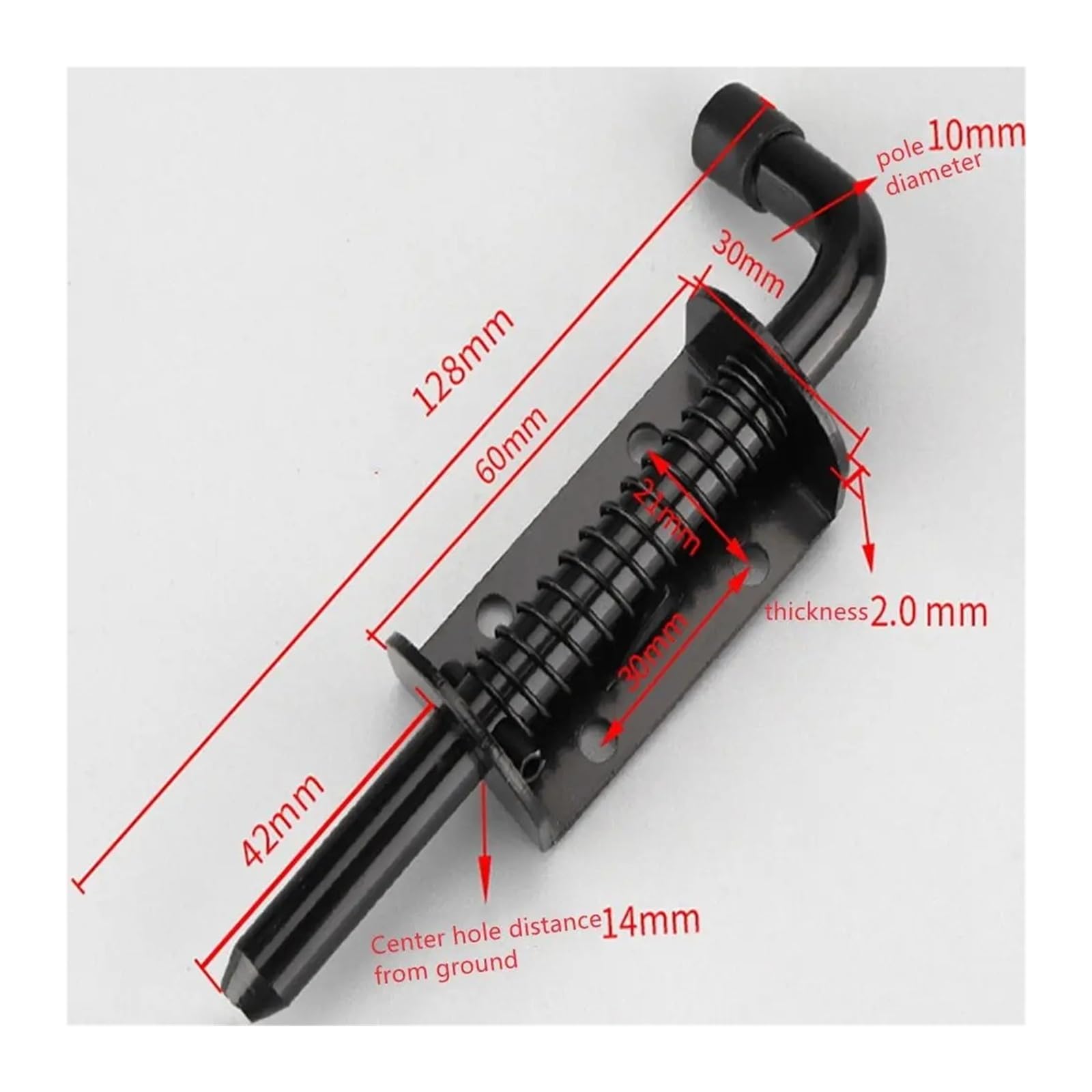 Pestillo de puerta for gabinetes, pasador resistente y duradero, Perno barril deslizante, cerradura con resorte(2pcs)
