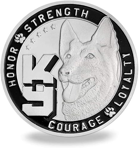 Miniatura 3 de Policía Perro K9 Challenge Coin Oficial de policía Canino Oración Monedas Regalo