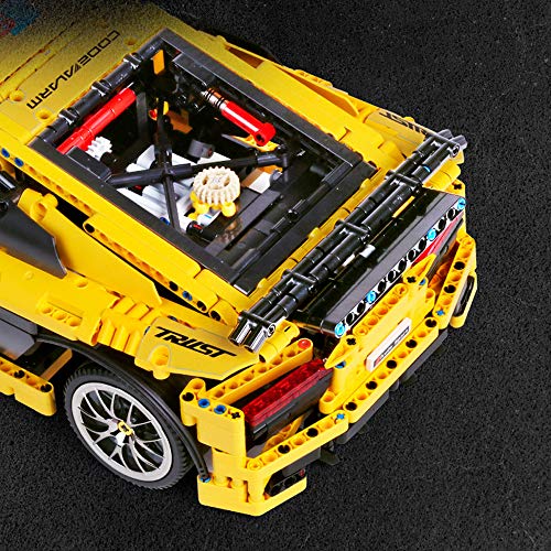 Modbrix Technik Bausteine Auto R-8 GT Tourenwagen,1896 Klemmbausteine – Bild 5