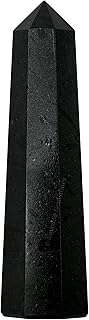 Black Tourmaline Crystal Towers ~ Natural Healing Crystal Point Obelisk for Reiki Healing and Crystal Grid (2" to 3" INCH)