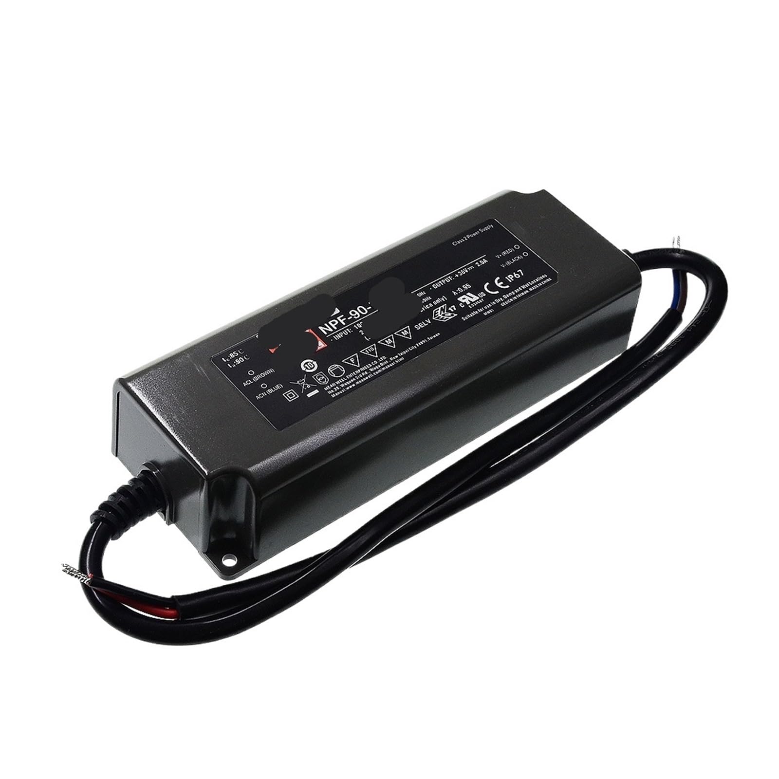 Alimentation LED NPF-90 anti-scintillement pour ruban 30V 90W