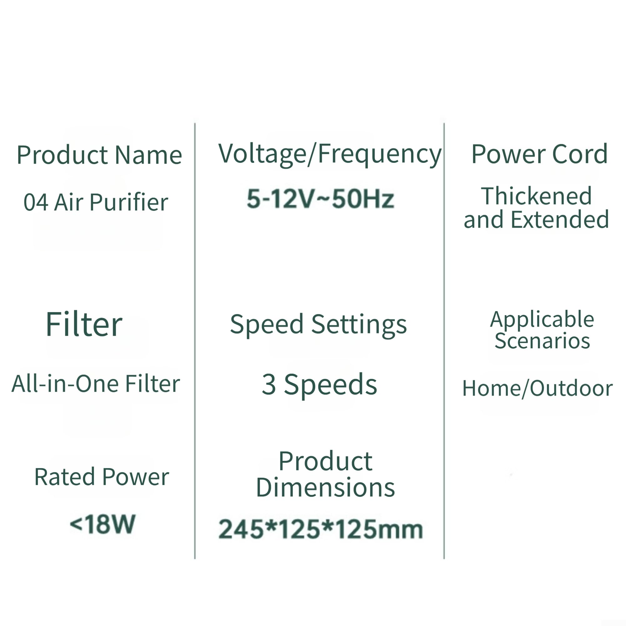 Purificador de aire con filtro HEPA silencioso de 36 dB, control por