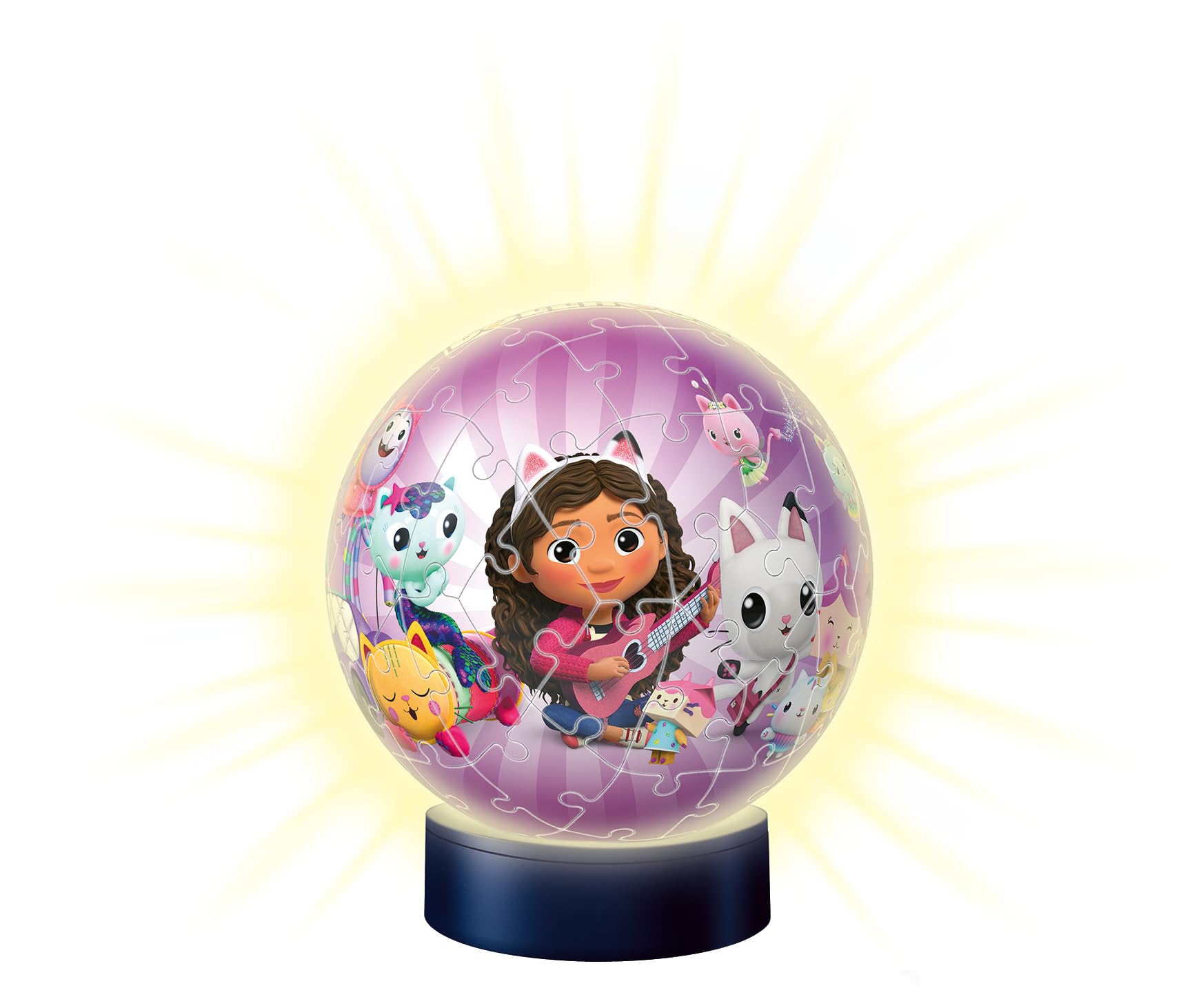 Ravensburger - Puzzle 3D Lampada Gabby's Dollhouse LED 72 pezzi, 6+ anni