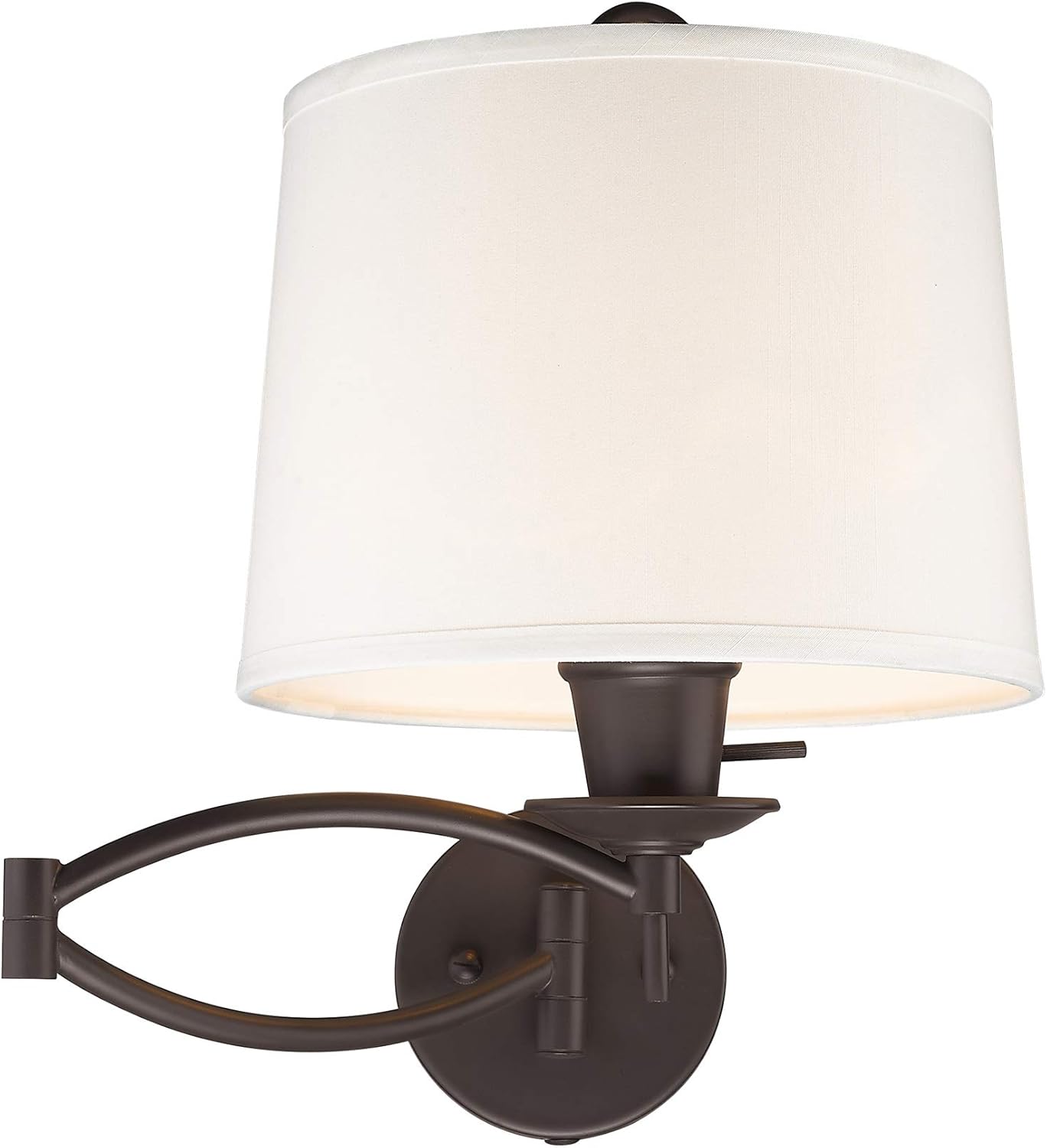 Livex Lighting 4903-07 Transitional One Light Swing Arm Wall Lamps Collection in Bronze/Dark Finish