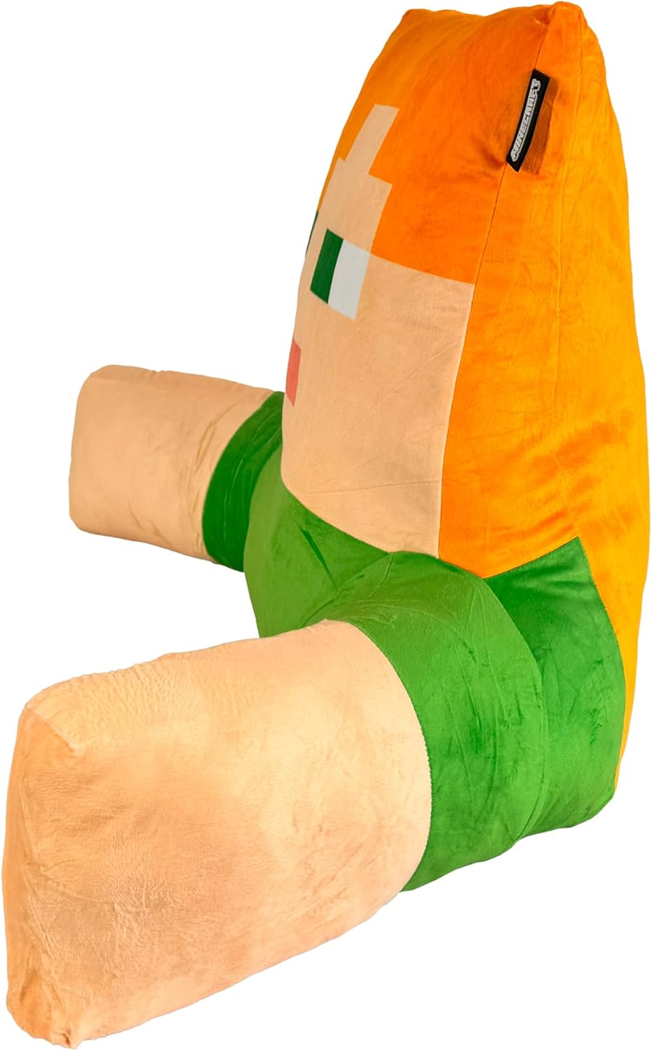 Minecraft: Relax Pillow - Alex - Character Lounge Cushion, Armrests, Phone Pocket, Soft & Comfortable, Game Theme Decor, 27.6 x 15.7 x 19.7, Licensed