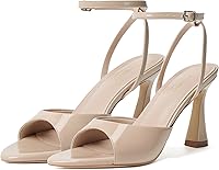 Susanny Women's Pointed Toe Strappy Kitten Heel Sandals - 3.5" Chunky Block Heel Ankle Strap for Wedding Party Prom