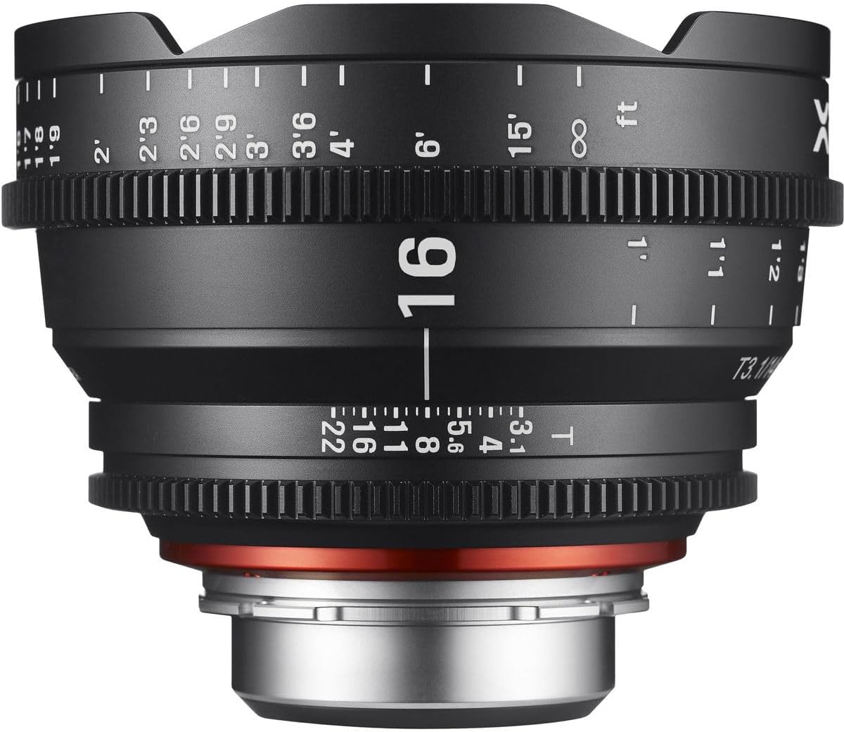 ROKINON XEEN 16mm T2.6 Professional Cine Lens for Canon EF, Black (XN16-C)
