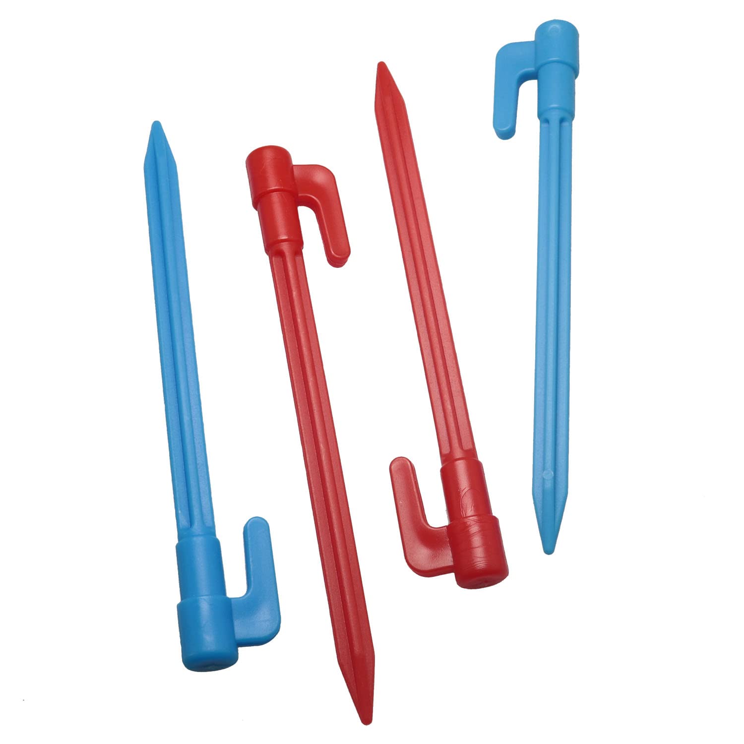 Lot De 10 Piquets De Tente En Plastique, Piquets De Tente De Camping, Jardin, Randonnée Pour Camping En Plein Air, Auvent Et Bâche, Piquets De Tente ( Rouge