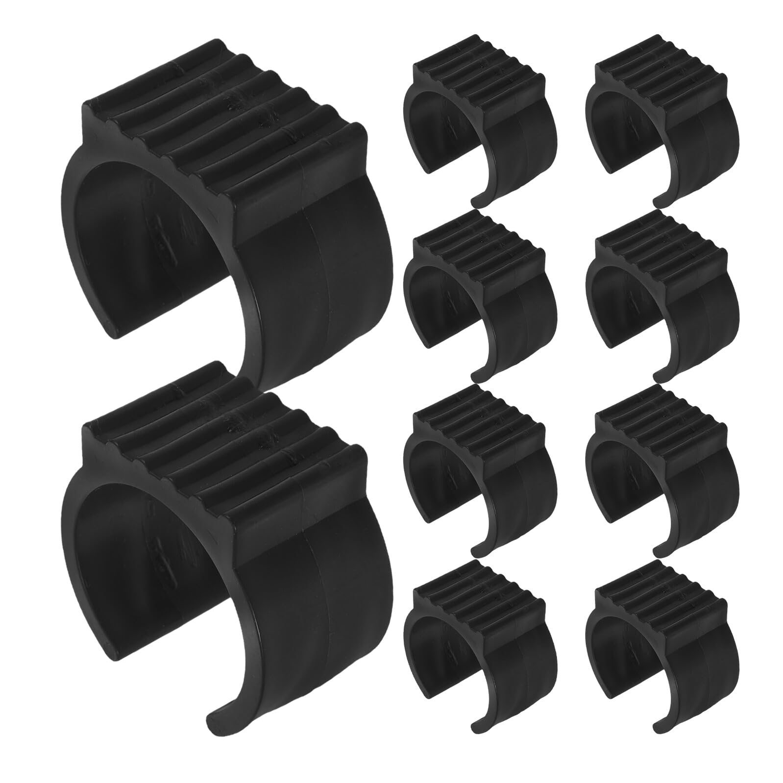 Levemolo 20pcs U-shaped Plastic Hammock Feet Caps Non-slip Vinyl Chair Leg Protectors Furniture Foot Covers for 38-42mm Tubing Suitable for Hammock Stands and Chair Frames
