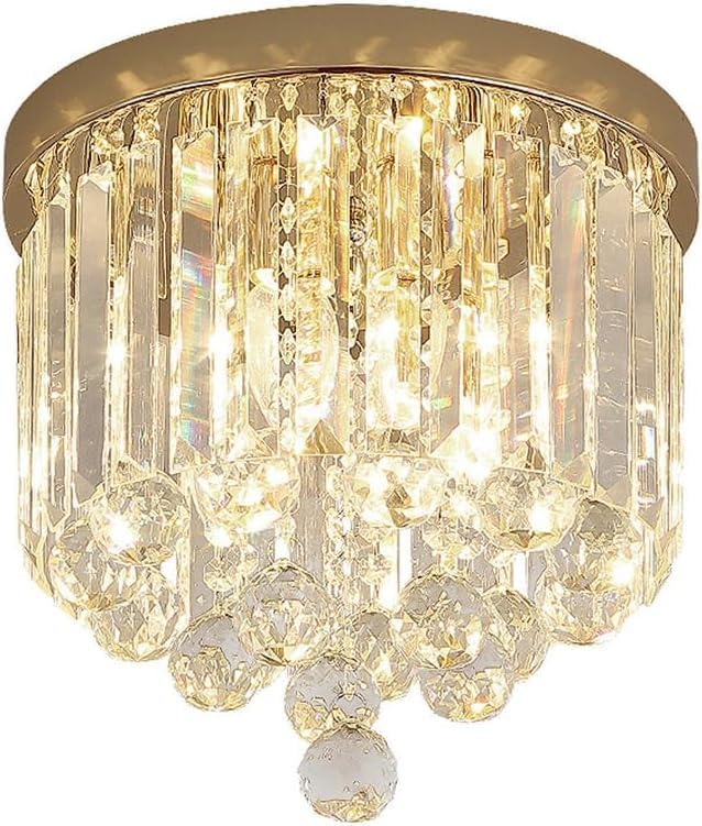 Lámpara de techo con forma de gota de lluvia de cristal, lámpara de techo moderna con enchufe E14E12 para pasillo, dormitorio, comedor, sala de