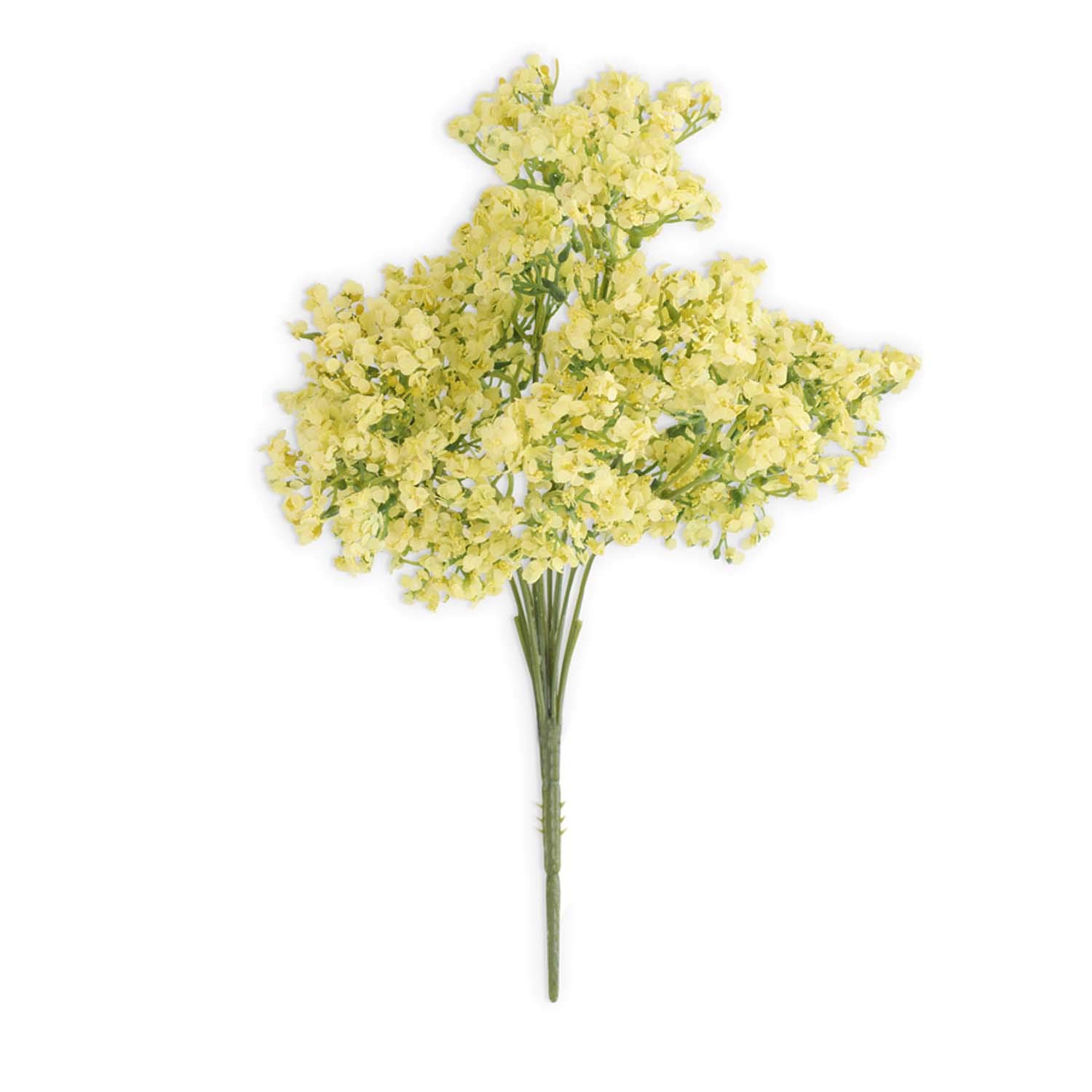 Arbusto estático amarillo de plástico decorativo 17.5 pulgadas K&K Interiors 15228A