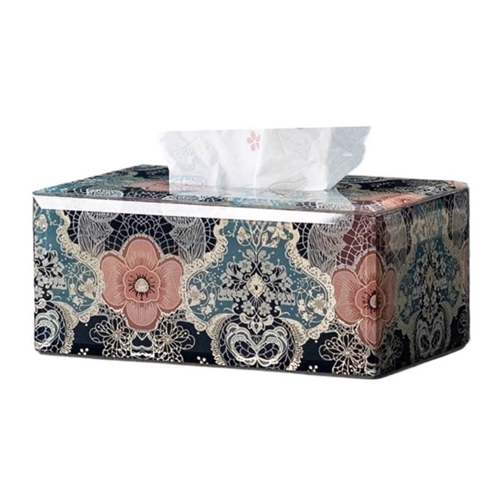 Tissue Box Holder Dining Table Decorative Ornaments Indoor Upscale Napkin Box Coffee Table Kitchen Office Tissue Box