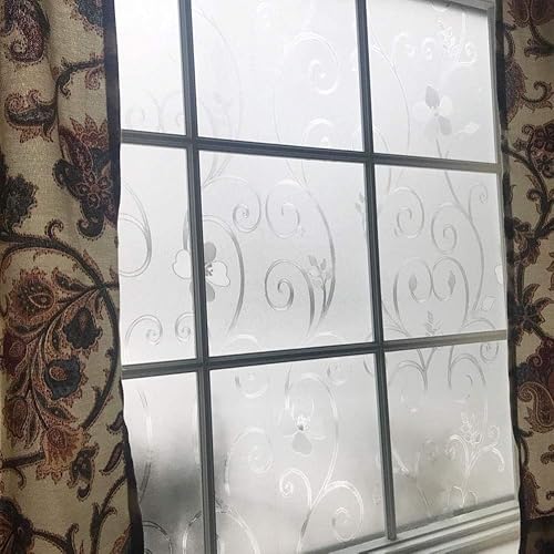 Miniatura 2 de Niviy Película de privacidad para ventana, película esmerilada para ventana, sin pegamento, cubierta de ventana para oficina y decoración del hogar,