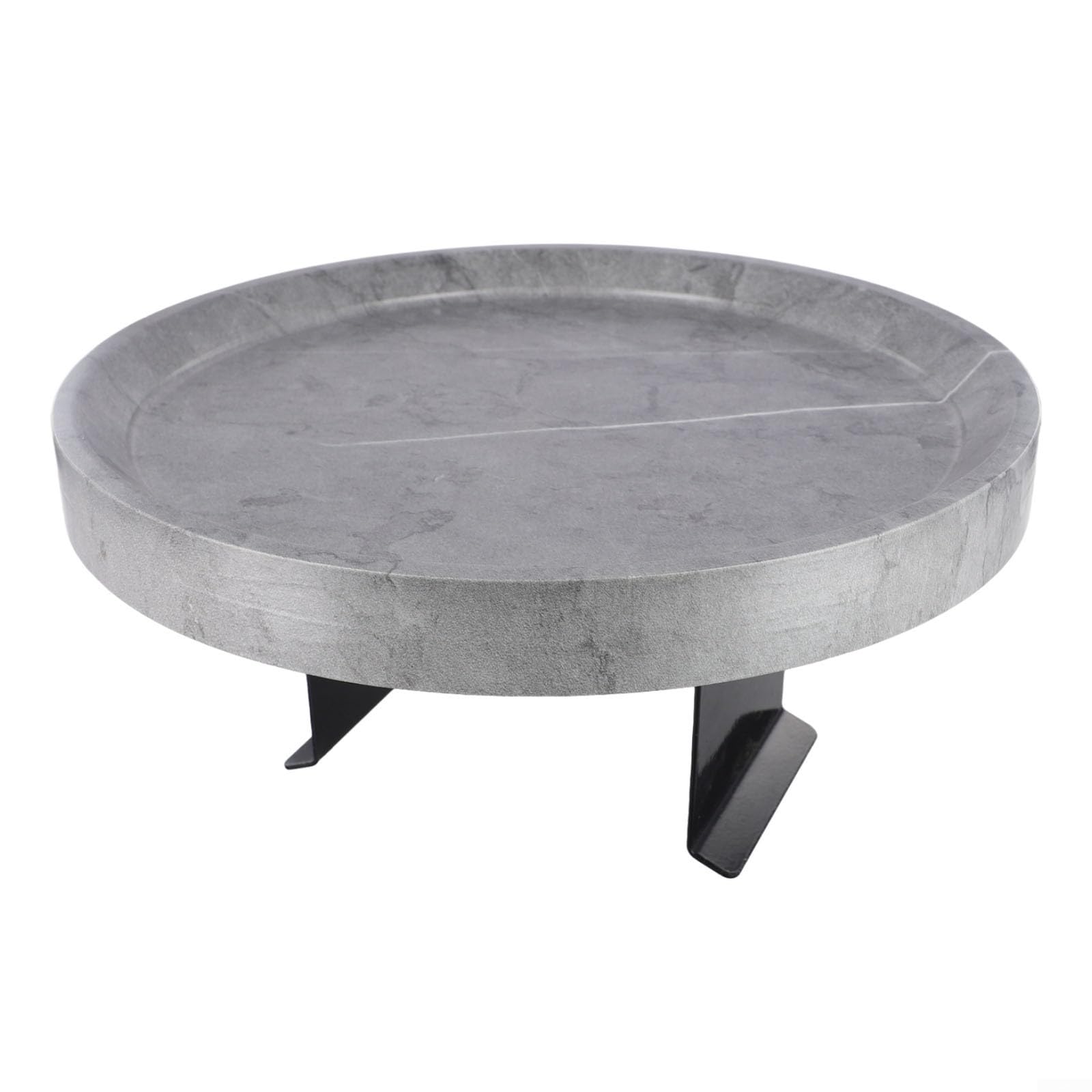 Tavolino in legno di dimensioni comode per la maggior parte dei divani, perfetto per gustare le tue bevande preferite (grigio)