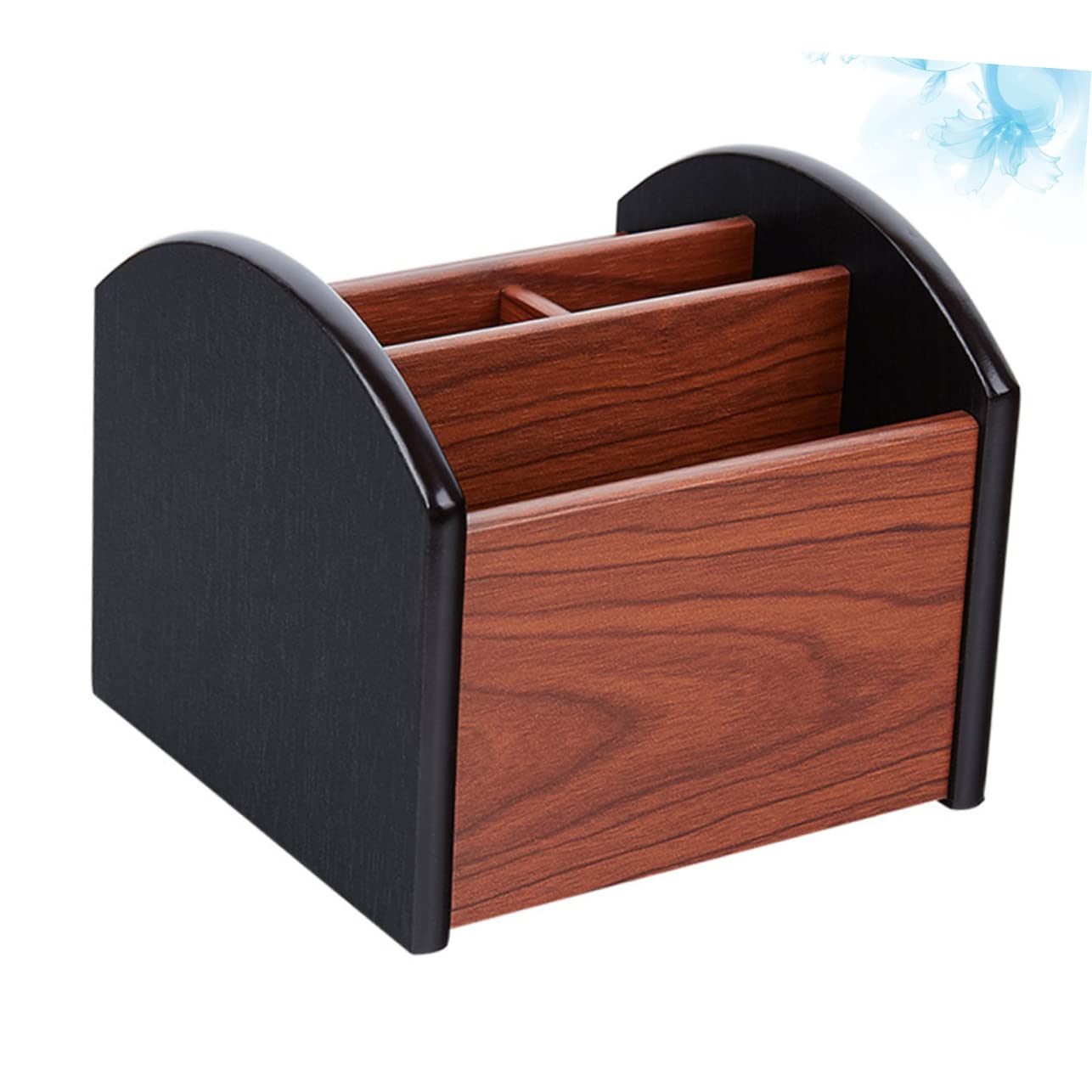 SHINEOFI Organizer da Scrivania Porta Penne in Legno Multifunzionale Design a Scomparti e Contenitore per Ufficio, per Uso Desktop in Ufficio