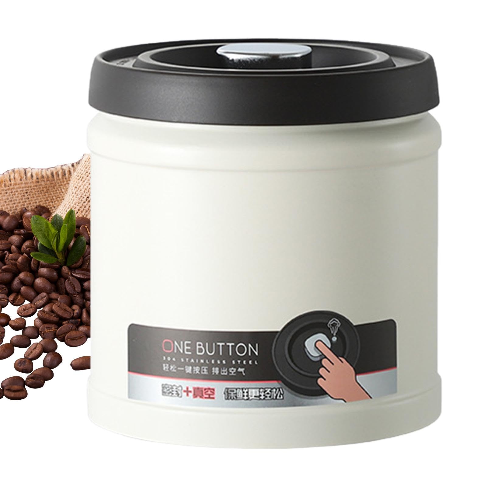 Vacuum Sealed Tank, Stainless Steel Storage Box | Vacuum Sealed Monoblock Storage Container | Coffee Container for Ground Coffee and Coffee Bean Storage