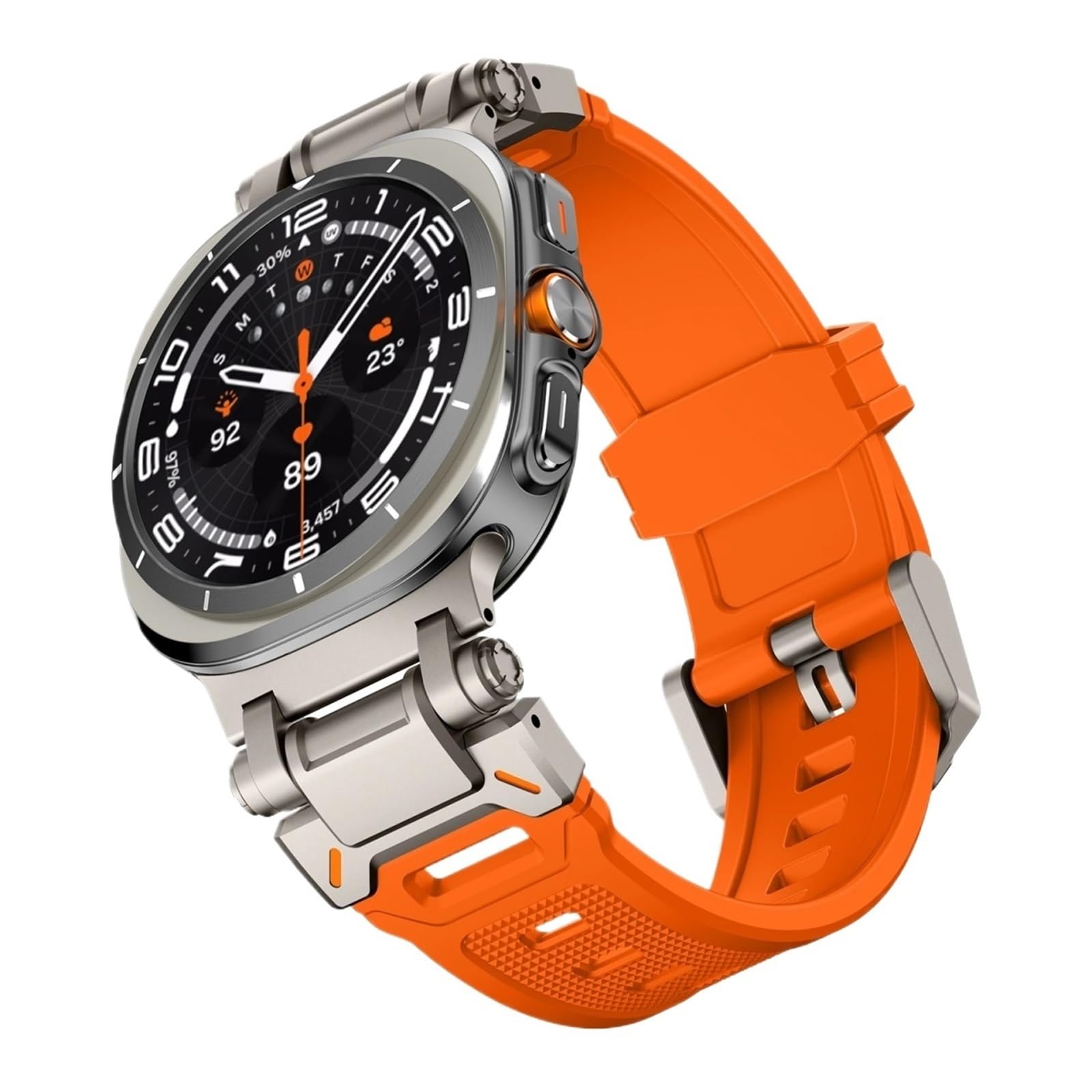 Bracelet en caoutchouc pour Samsung Galaxy Ultra 47mm, en Silicone souple, pour Galaxy 7 ULTRA 47MM, sans espaces, Bracelet Correa