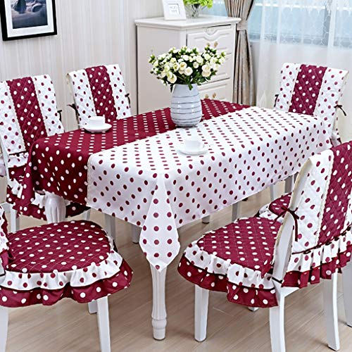 Nappe rectangulaire coton housse de chaise table à manger moderne tissu ménage - 2