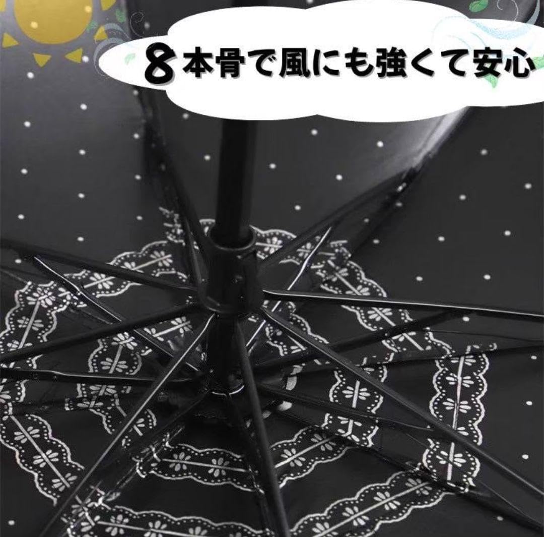 Amazon.co.jp: 折りたたみ傘 日傘 晴雨兼用 ゴスロリ レース 遮光