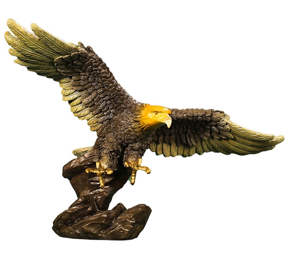 Figuritas de águila suerte latón, escultura de animal, adorno sala estar