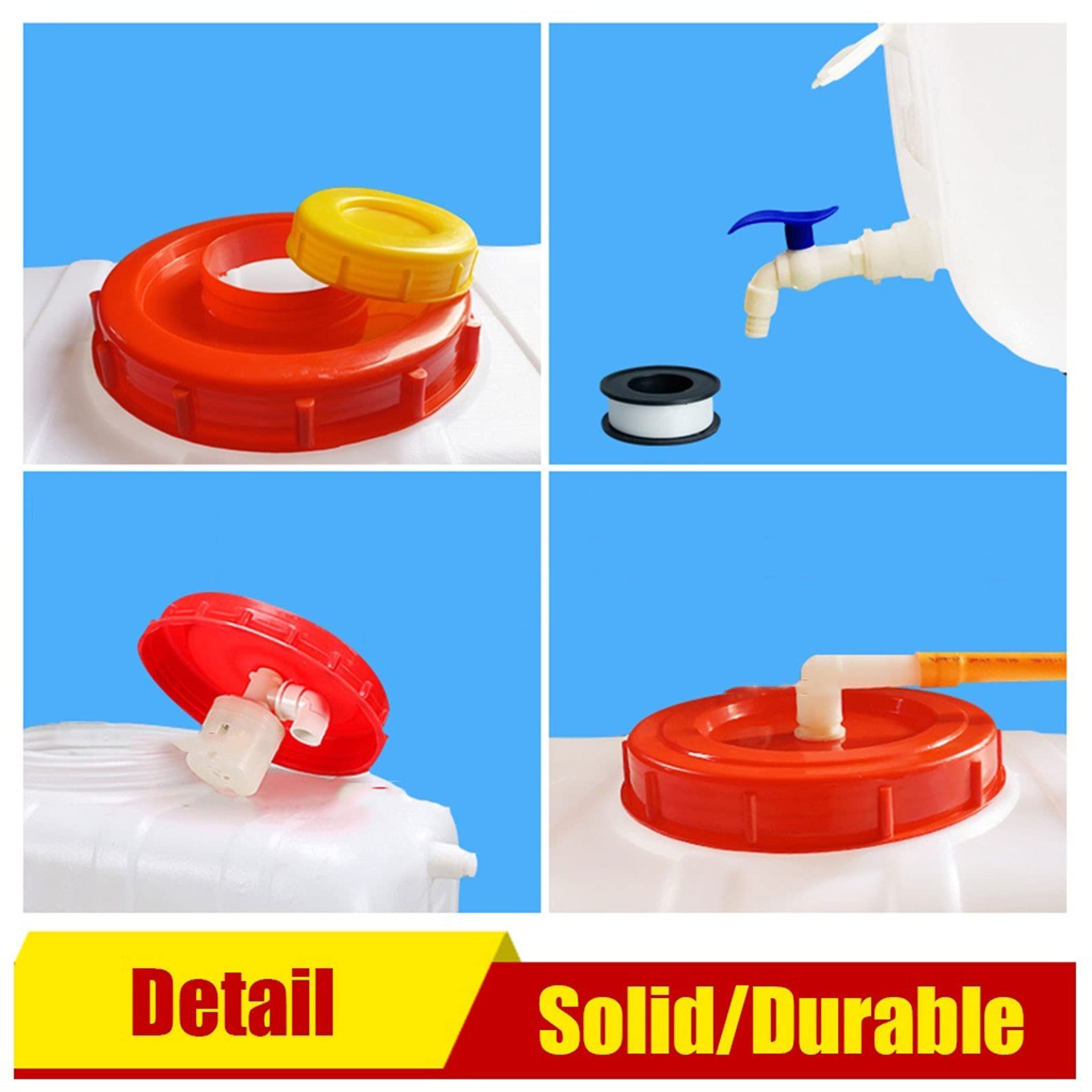 Wasserkanister Wasserbehälter mit Wasserhahn 45l Kunststoff Reise-Desktop-Behälter Lebensmittelqualität HDPE-Polyethylen-Rohmaterial Indoor- oder Outdoor-Camping-Notfall mit Ventil und Wasse(Size:25L)