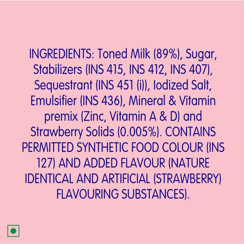 Image of Cavin's Strawberry Milkshake | Fruity Strawberry Flavoured Creamy Milk Beverage | No Added Preservatives | Family Pack | 1L