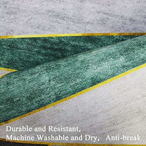 Helthep Kitchen Rug,Laundry Room Rug, Multifunctional Rug For Indoor And Outdoor Non-Skid Washable Water Absorbing,Essentials For Home (20"X 48" Geometric). #TOP3