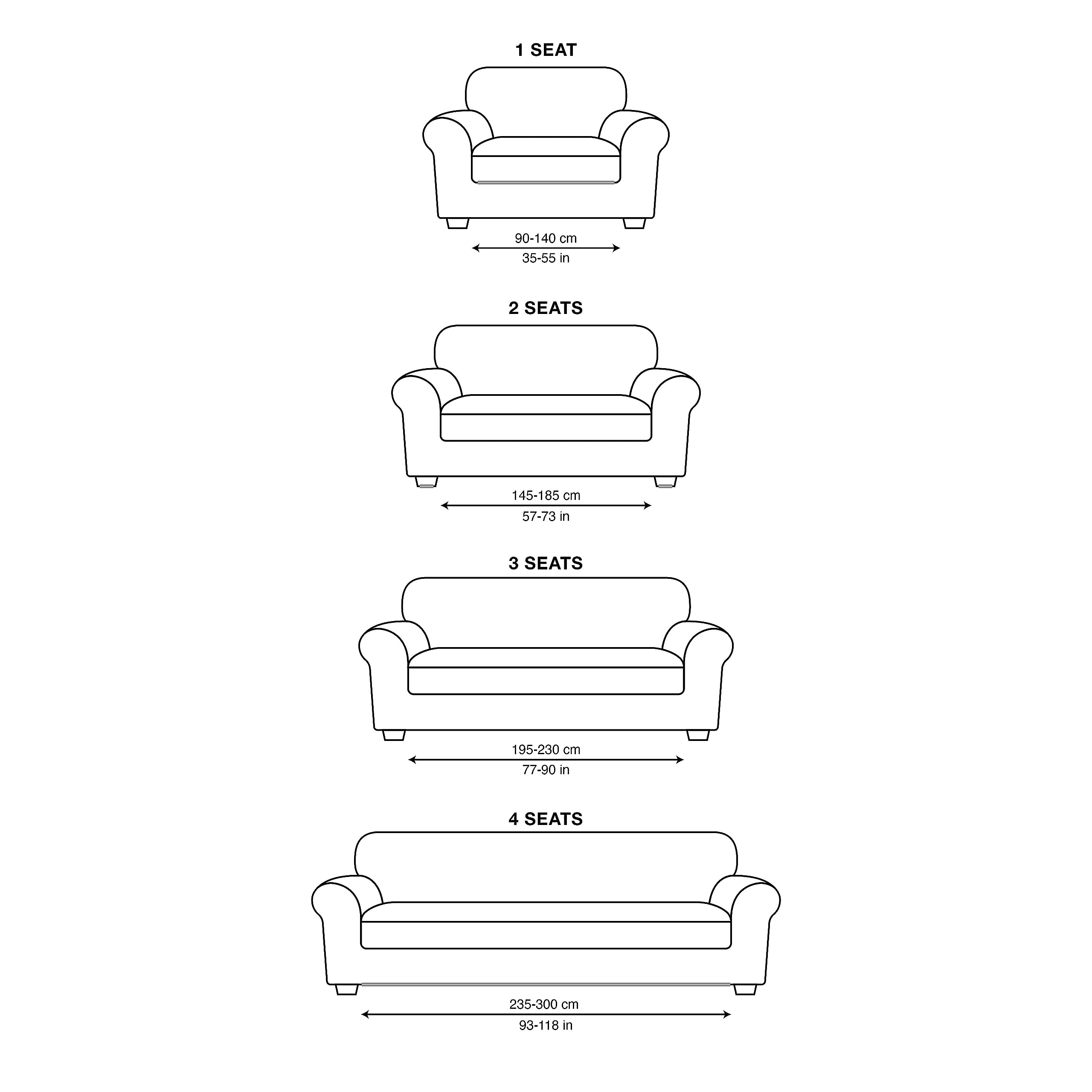 LAN&LAN - Funda Sofa, 2 plazas, Funda Sofá Elástico y Ajustable, Funda de Sofa Cómoda y Lavable, Cubre Sofá Que Previene Manchas de Niños y Pelos de Mascotas (Gris Plata)