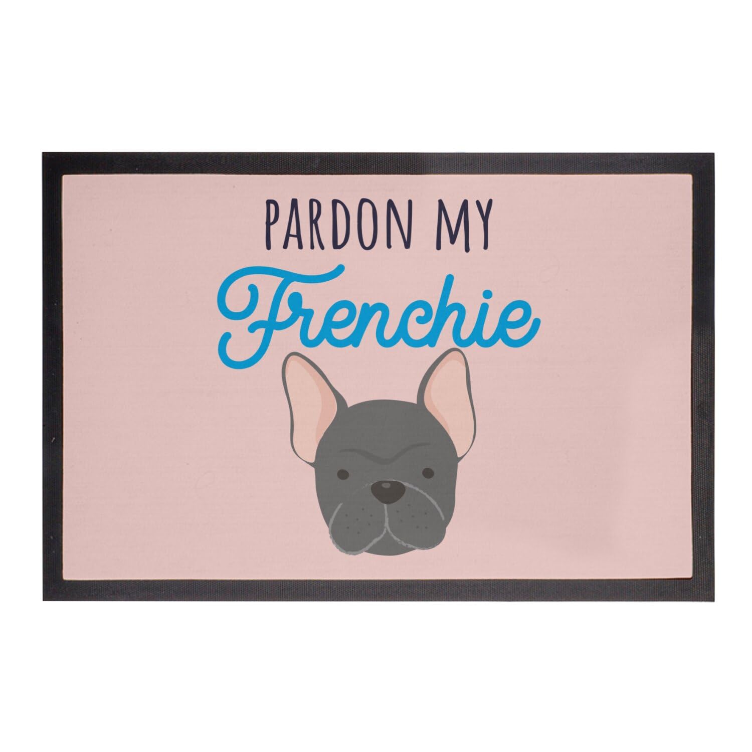 Paillasson Rose Pardon My French Bulldog 60x40cm pour une entrée accueillante
