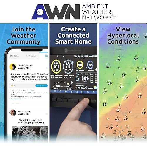 Miniatura 2 de Ambient Weather Sensor termo-higrómetro WH31E para estaciones meteorológicas WS-0265 WS-2000 WS-3000 y ObserverIP Series