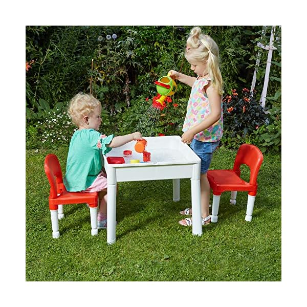 Liberty Children's 6-in-1 Play Multi-purpose Red and White Activity Table, Ideal Size - Image 6