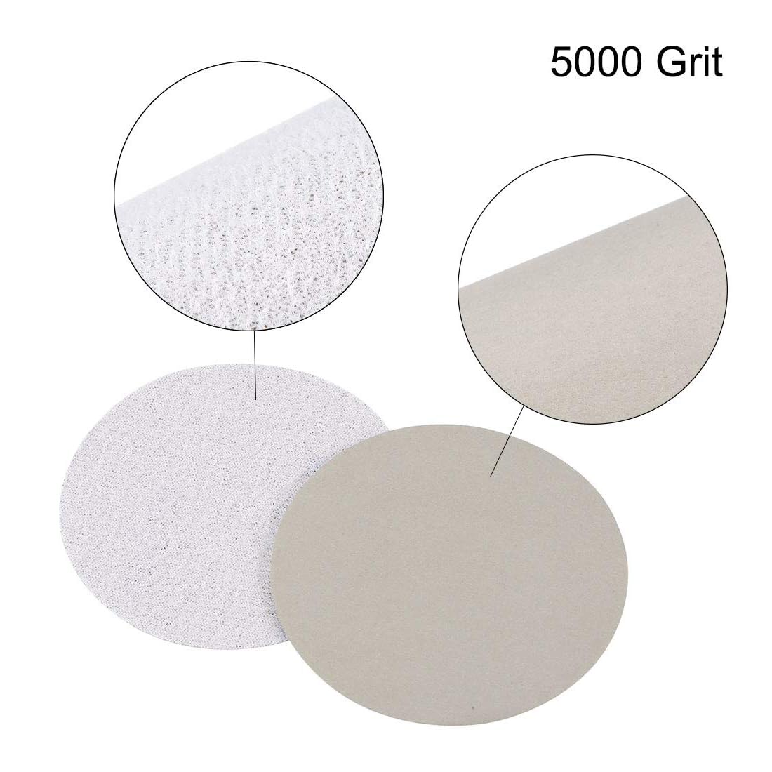 MACHSWON 3 Inch Silicon Carbide Sandpaper Wet Dry Sanding Discs Hook and Loop Sanding Disc 5000 Grit 30pcs - Image 3