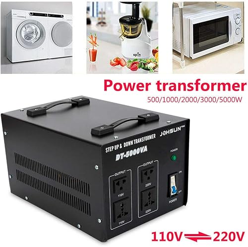 Miniatura 10 de Convertidor de voltaje transformador de 8000 W, transformador de paso hacia arribaabajo de 110 V a 220 V, convertidor de transformador de voltaje