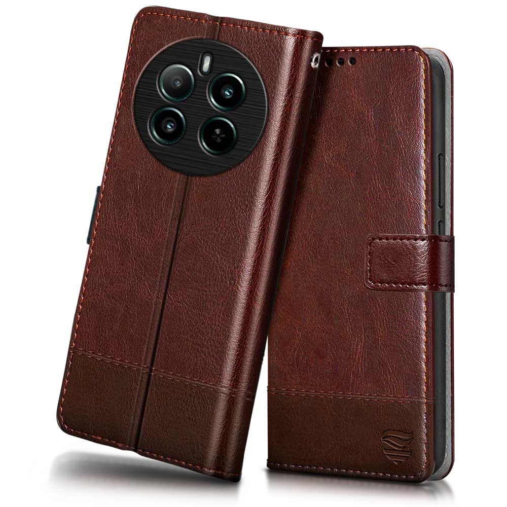 FLIPPED Vegan Leather Flip Case Back Cover for Realme Narzo 70 | Realme Narzo 70 Pro | Realme 12 Plus | P1 5G (Shock Proof | Hand Stitched Finish | Card Pockets Wallet & Stand | Tan with Brown) (B0CYWWDRC1) Amazon Price History, Amazon Price Tracker