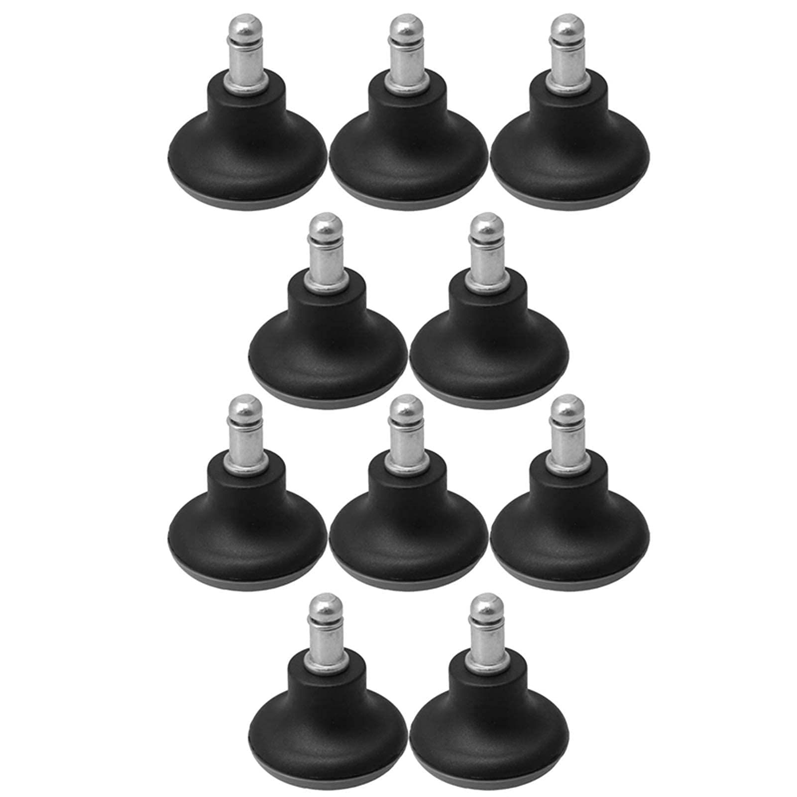 Roulettes de chaise de bureau en PU renforcé anti-rayure avec pieds fixes