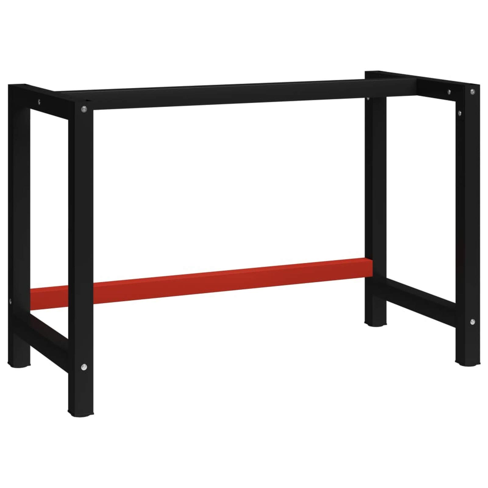 Gecheer Bastidor para Banco de Trabajo 1# Estructura de Banco de Trabajo Metal Negro y Rojo 120x57x79 cm,Type 1