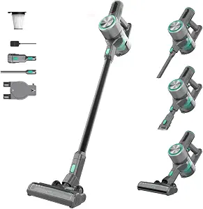 Wyze Cordless Vacuum Cleaner with 24Kpa Powerful Suction, Lightweight Stick with HEPA Filter, 450W Powerful Brushless Motor , 50mins Runtime for Home Hard Floor Carpet Pet Hair