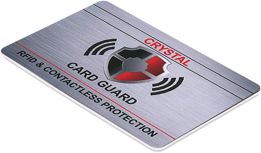 Crystal PalaceRFID/NFC Contactless Blocking Cards Protection |Credit and Debit Card Protector for Men and Women| Crystal Card Guard | Protects Passport, Wallet and Purse from Scams.