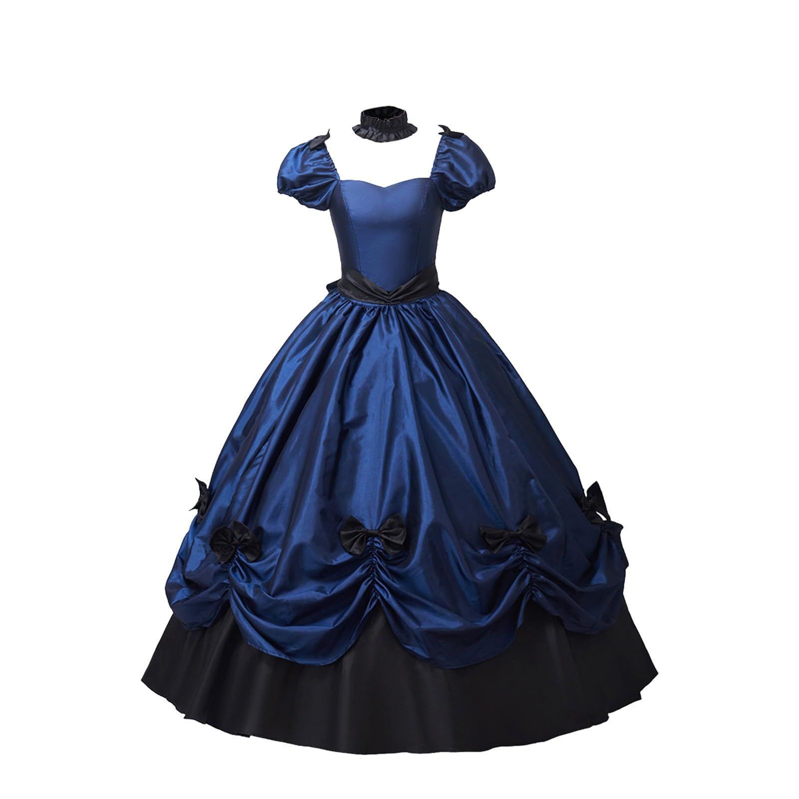 Vêtements médiévaux pour femme - Robe de princesse Renaissance - Robe baroque rococo Lolita - Robe longue longue élégante - Robe de soirée - Robe de cocktail - Ligne A