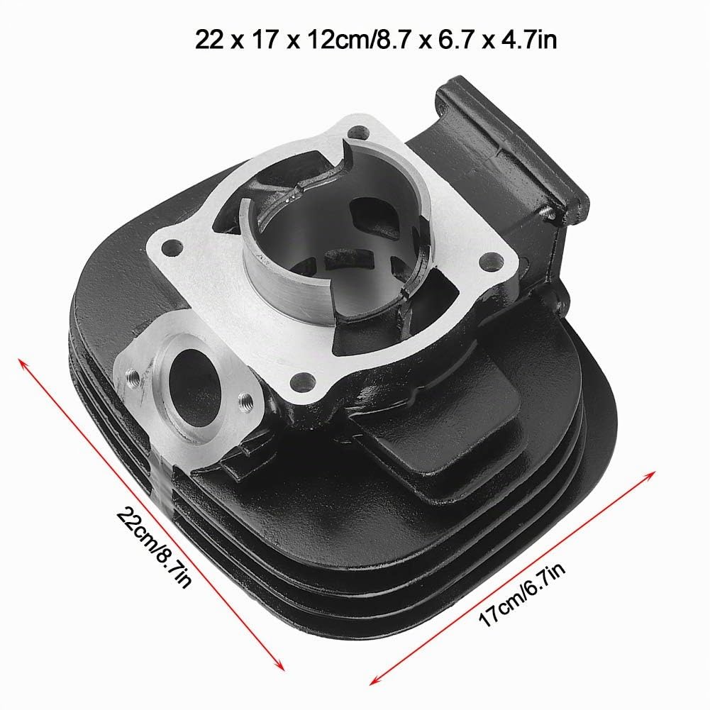Kit De Cylindre Et Piston pour Yfs200 1988-2006, Kit De Moteur Supérieur en Fer avec Joints Segments Et Bougie, Remplacement OEM 2Xj-11311-02-00
