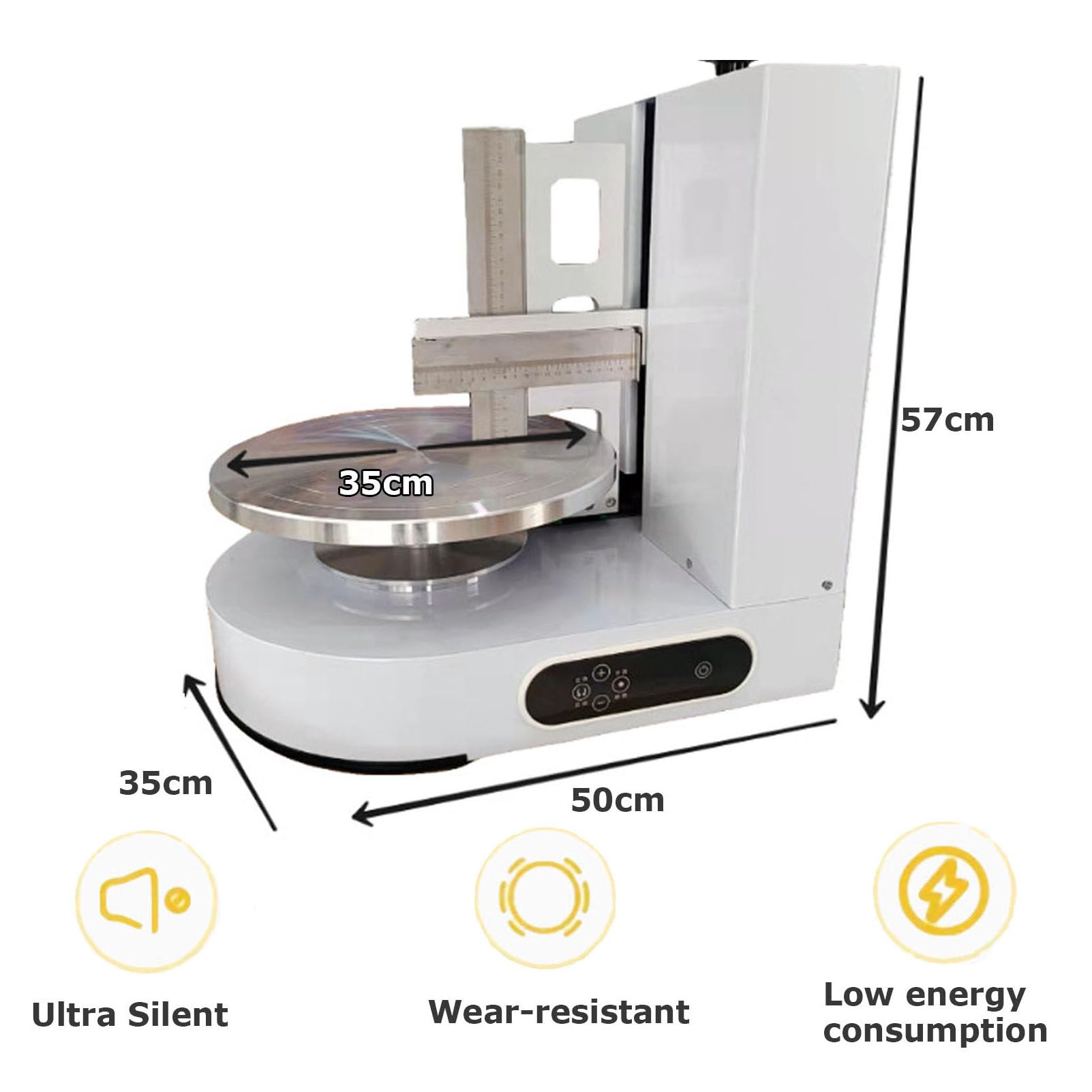 Máquina automática de glaseado de pasteles de 4 a 12 pulgadas, máquina de decoración de crema de pastel de cumpleaños, máquina de decoración de crema para pasteles, pan y crema, máquina alisadora