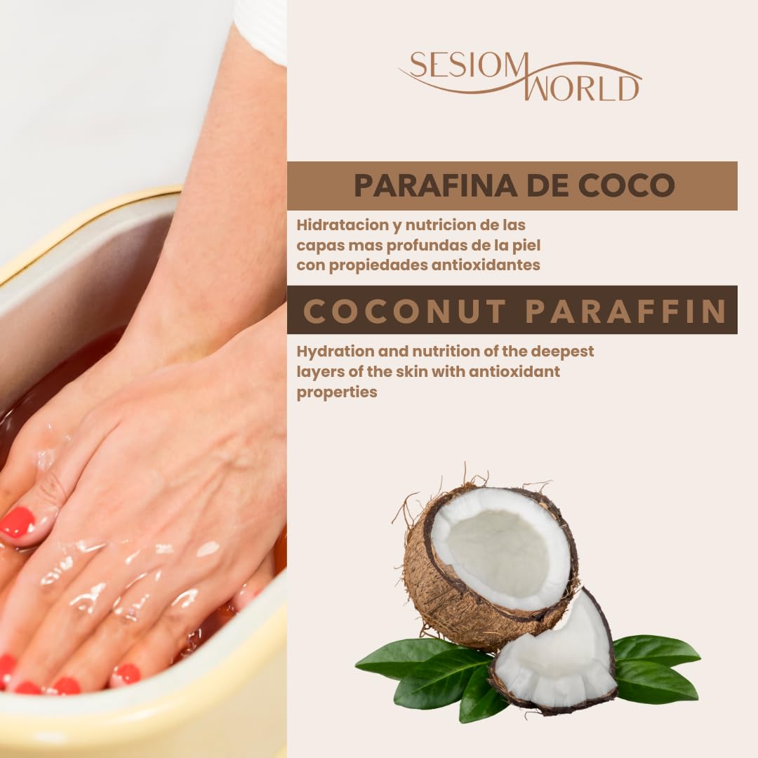 PARAFINA COCO para Manos y Pies PACK 3 x 1000ml - Parafina hidratante de coco Antioxidante