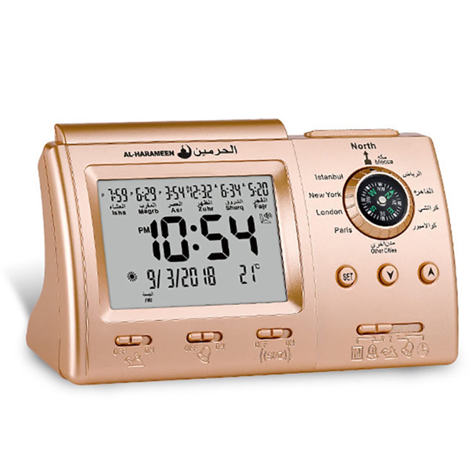 Buy DENZED Digital Clock, Automatic Digital Clock Islamic Azan Muslim